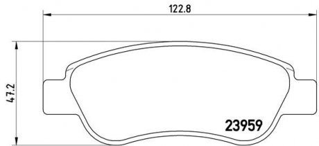 Гальмівні колодки дискові P 61 081 BREMBO P61081