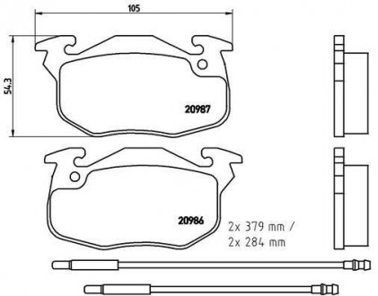 Гальмівні колодки дискові BREMBO P61 099