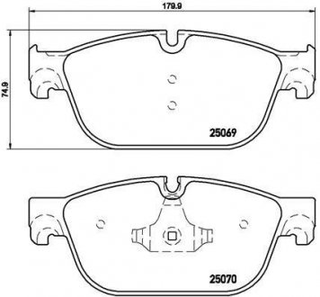 Колодки тормозные DS5 P508.. BREMBO P61107