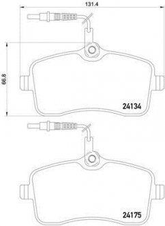 Тормозні колодки BREMBO P61109