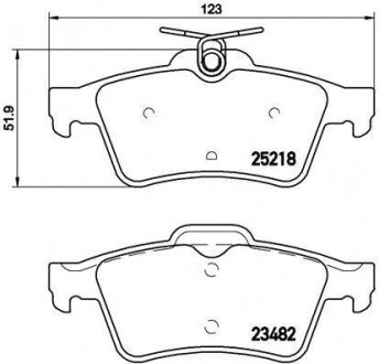 Гальмівні колодки дискові BREMBO P61110