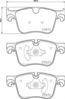 Тормозные колодки.) BREMBO P61127 (фото 1)