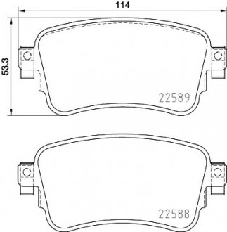 Тормозные колодки дисковые BREMBO P61 133