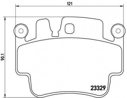 Гальмівні колодки, дискове гальмо (набір) BREMBO P65009