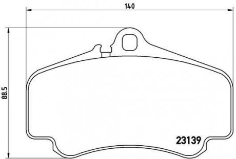 Гальмівні колодки, дискове гальмо (набір) BREMBO P65011 (фото 1)