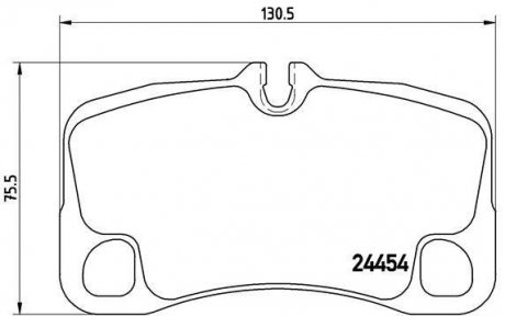 Тормозные колодки, дисковый тормоз (набор) BREMBO P65013