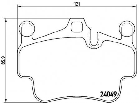 Гальмівні колодки, дискове гальмо (набір) BREMBO P65015