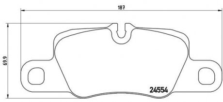 Тормозные колодки, дисковый тормоз (набор) BREMBO P65020