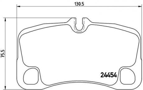 Комплект тормозных колодок, дисковый механизм BREMBO P65 022 (фото 1)