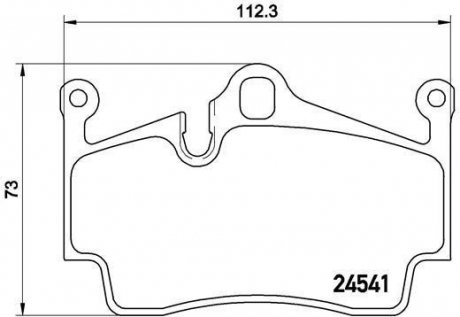 Комплект тормозных колодок, дисковый механизм BREMBO P65028