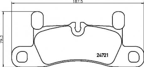 Колодки тормозные CAYENNE tyі BREMBO P65030 (фото 1)