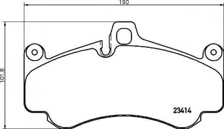 Тормозные колодки.) BREMBO P65032