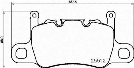 Гальмівні колодки (набір) BREMBO P65037