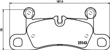 Тормозные колодки дисковые BREMBO P65 042 (фото 1)