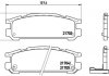 Тормозные колодки, дисковый тормоз (набор) BREMBO P78005 (фото 1)