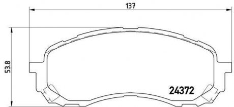 Гальмівні колодки, дискове гальмо (набір) BREMBO P78015