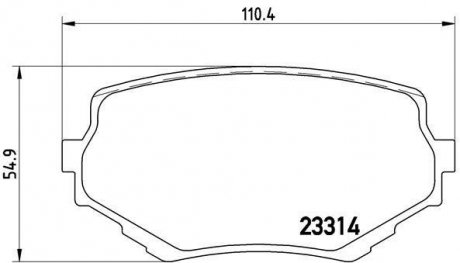 Тормозные колодки, дисковый тормоз (набор) BREMBO P79009