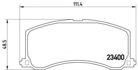 Тормозные колодки, дисковый тормоз (набор) BREMBO P79010 (фото 1)