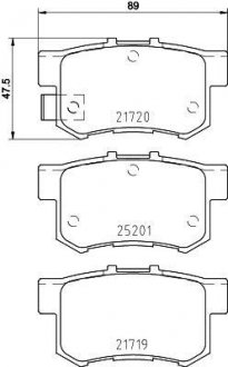 Гальмівні колодки дискові BREMBO P79027