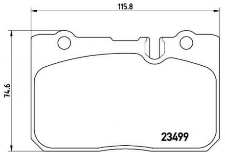 Гальмівні колодки, дискове гальмо (набір) BREMBO P83039