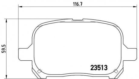 Тормозные колодки, дисковый тормоз (набор) BREMBO P83040