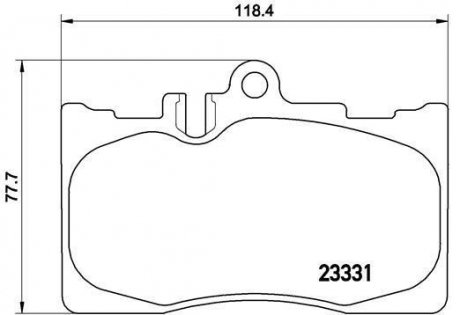 Гальмівні колодки, дискове гальмо (набір) BREMBO P83058