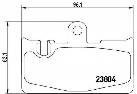 Гальмівні колодки, дискове гальмо (набір) BREMBO P83059 (фото 1)