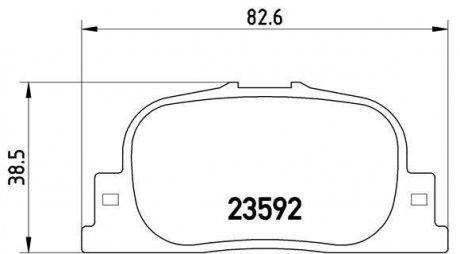 Гальмівні колодки, дискове гальмо (набір) BREMBO P83063