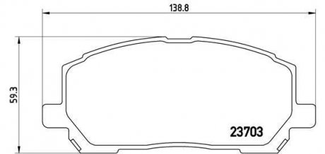 Гальмівні колодки дискові BREMBO P83 078 (фото 1)