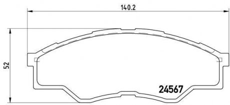 Гальмівні колодки, дискове гальмо (набір) BREMBO P83096