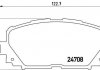 Гальмівні колодки, дискове гальмо (набір) BREMBO P83101 (фото 1)