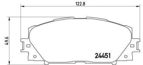 Тормозные колодки, дисковый тормоз (набор) BREMBO P83106