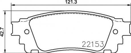 Комплект тормозных колодок BREMBO P83166 (фото 1)