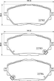 Гальмівні колодки дискові PRZOD BREMBO P83171