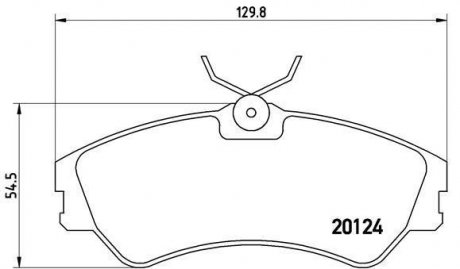 Гальмівні колодки, дискове гальмо (набір) BREMBO P85028