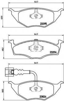 Гальмівні колодки, дискове гальмо (набір) BREMBO P85063