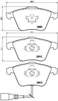 Тормозные колодки, дисковый тормоз (набор) BREMBO P85079