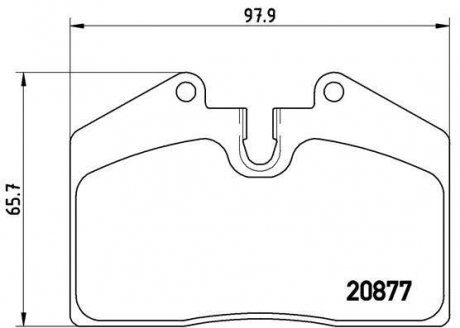 Тормозные колодки, дисковый тормоз (набор) BREMBO P85094 (фото 1)