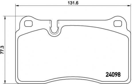 Колодки тормозные A3 RS3 TT BREMBO P85116