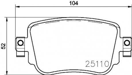 Тормозные колодки дисковые BREMBO P85 140 (фото 1)