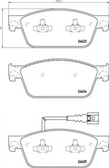 ГАЛЬМІВНІ КОЛОДКИ ДИСКОВІ BREMBO P85 141