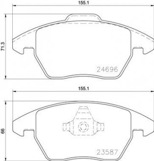 Гальмівні колодки дискові BREMBO P85 148