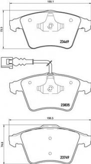 Тормозные колодки дисковые BREMBO P85 149