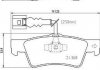 ГАЛЬМІВНІ КОЛОДКИ ДИСКОВІ BREMBO P85 163 (фото 1)