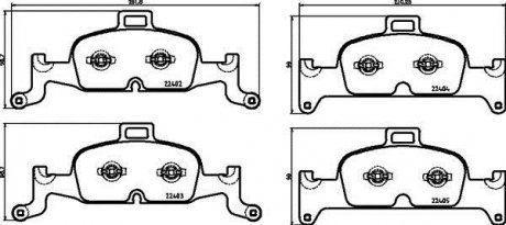 Тормозные колодки BREMBO P85164