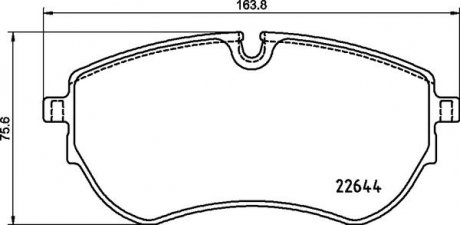 ГАЛЬМІВНІ КОЛОДКИ ДИСКОВІ BREMBO P85 173 (фото 1)