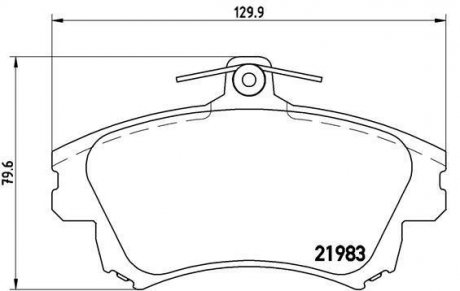 Гальмівні колодки дискові BREMBO P86 017