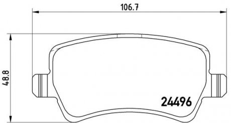 Гальмівні колодки дискові P 86 021 BREMBO P86021