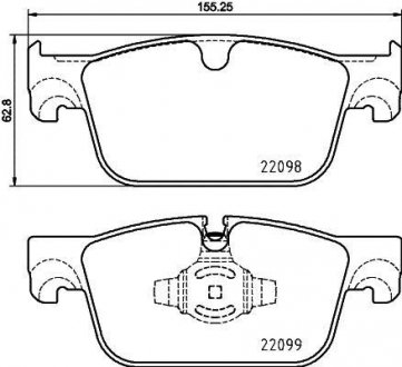 Тормозные колодки.) BREMBO P86028