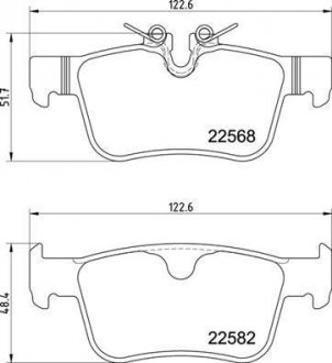 Гальмівні колодки дискові BREMBO P86 030